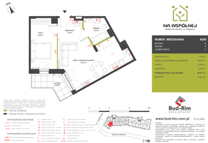 Mieszkanie w inwestycji: Na Wspólnej