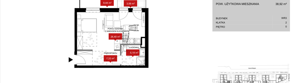 Mieszkanie w inwestycji: Przystań Reymonta etap II