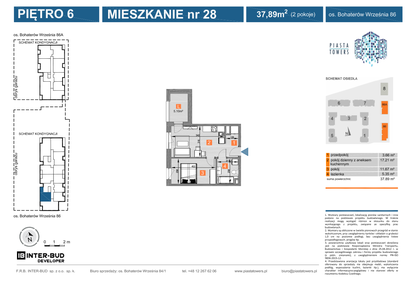 Mieszkanie w inwestycji: Piasta Towers bud. 86 i 86A