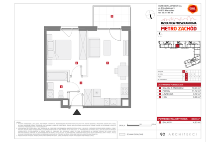 Mieszkanie w inwestycji: Dzielnica Mieszkaniowa Metro Zachód - etap 13