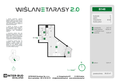 Mieszkanie w inwestycji: Wiślane Tarasy 2.0 budynek C