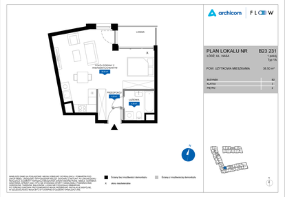 Mieszkanie w inwestycji: Flow - bud. B2 A i bud. B2 B