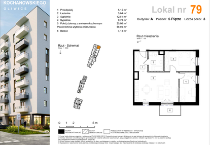 Mieszkanie w inwestycji: Osiedle Kochanowskiego - Gliwice