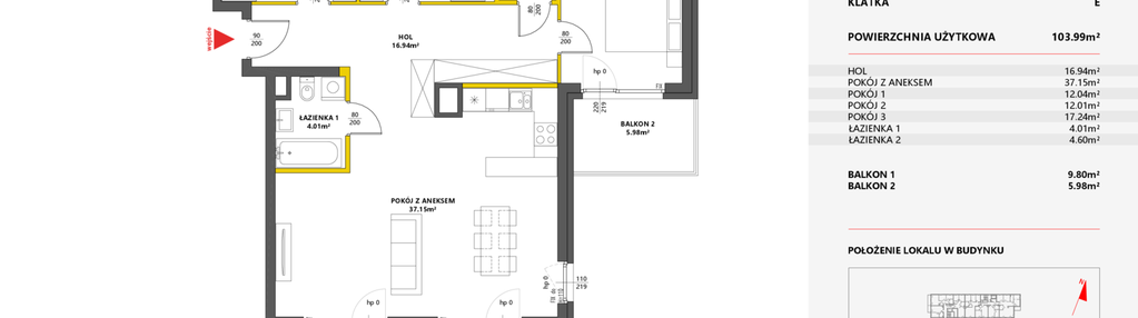 Mieszkanie w inwestycji: Metro Art 7