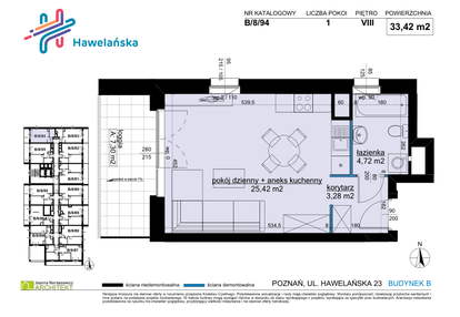 Mieszkanie w inwestycji: Osiedle Hawelańska etap III - bud. B