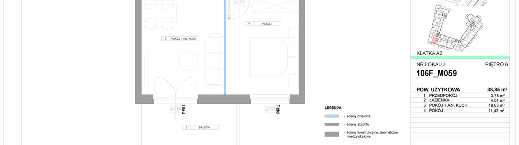 Mieszkanie w inwestycji: Miasteczko Jutrzenki Dzielnica Hortensji