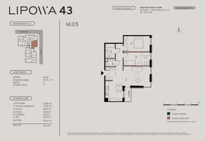 Mieszkanie w inwestycji: Lipowa 43