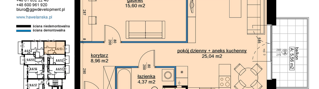 Mieszkanie w inwestycji: Osiedle Hawelańska etap III - bud. A
