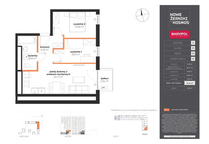 Mieszkanie w inwestycji: Nowe Żerniki to KOSMOS