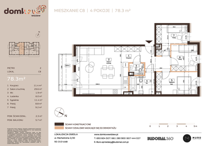Mieszkanie w inwestycji: Domkove Widzew