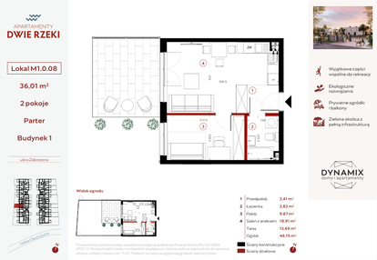 Mieszkanie w inwestycji: Apartamenty Dwie Rzeki