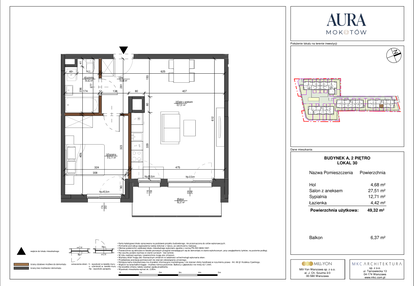 Mieszkanie w inwestycji: Aura Mokotów II