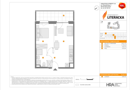 Mieszkanie w inwestycji: Apartamenty Literacka etap 2.2