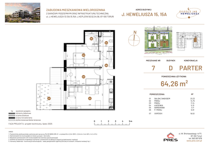 Mieszkanie w inwestycji: Osiedle JAR Heweliusza etap IV