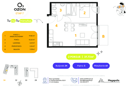 Mieszkanie w inwestycji: Osiedle Ozon etap VII