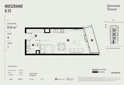 Mieszkanie w inwestycji: Quorum Tower