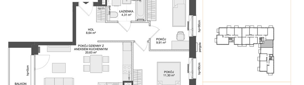 Mieszkanie w inwestycji: Osiedle Przy Błoniach 3 etap III
