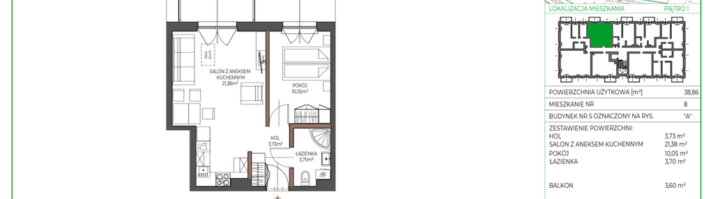 Mieszkanie w inwestycji: Osiedle Polna bud. 5