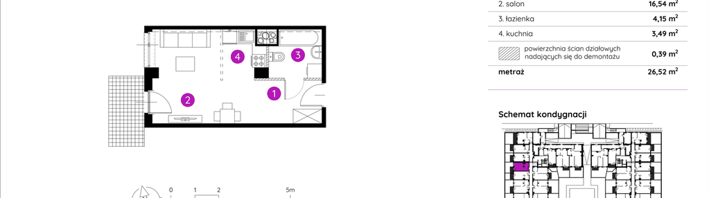 Mieszkanie w inwestycji: Murapol Apartamenty na Wzgórzu - bud. 4 i 5