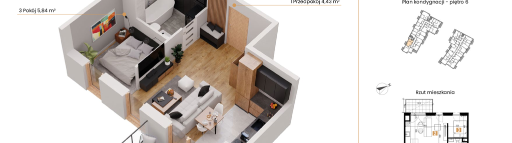 Mieszkanie w inwestycji: Rondo Ceglana etap II