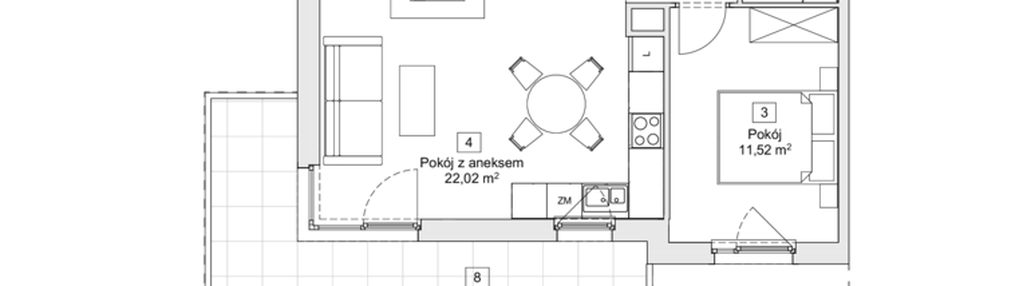 Mieszkanie w inwestycji: Zacisze Marcelin IIIa