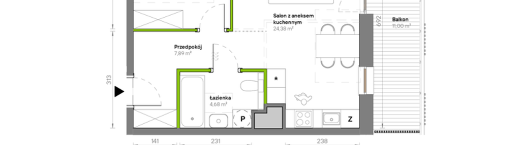 Mieszkanie w inwestycji: Żywiecka Vita