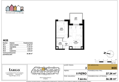 Mieszkanie w inwestycji: Kamieniczki za Strugą