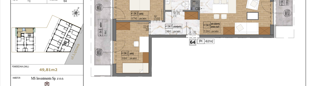 Mieszkanie w inwestycji: Lipowa 45