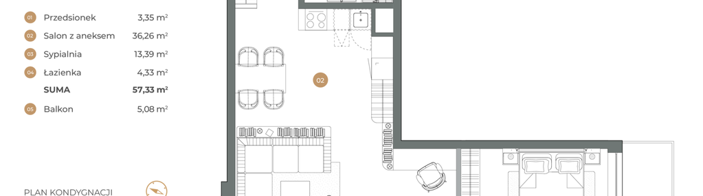 Mieszkanie w inwestycji: Witkiewicza Apartments