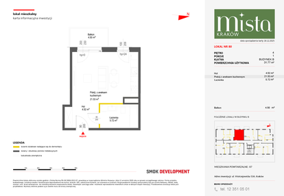 Mieszkanie w inwestycji: MISTA Kraków