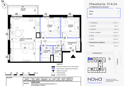 Mieszkanie w inwestycji: Nowa Pabianicka