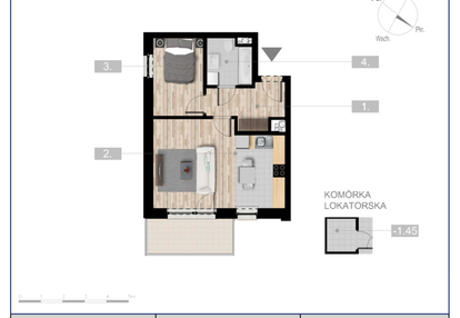 Mieszkanie w inwestycji: Szczytno Dąbrowskiego - etap 3