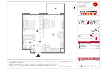 Mieszkanie w inwestycji: Dzielnica Mieszkaniowa Metro Zachód - etap 13