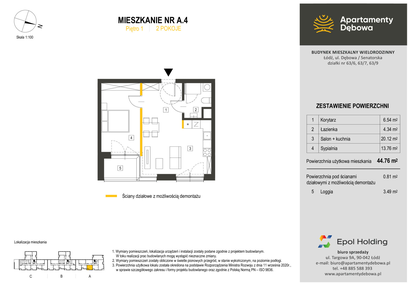 Mieszkanie w inwestycji: Apartamenty Dębowa