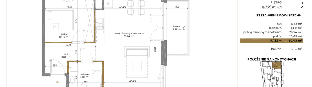 Mieszkanie w inwestycji: Cieszyńska 9 budynek B i C