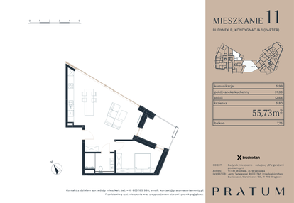 Mieszkanie w inwestycji: PRATUM APARTAMENTY ETAP I