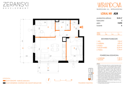 Mieszkanie w inwestycji: Werandova