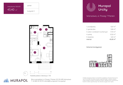 Mieszkanie w inwestycji: Murapol Urcity