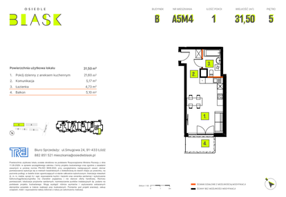 Mieszkanie w inwestycji: Osiedle BLASK - Etap I