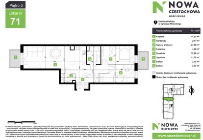 Mieszkanie w inwestycji: Nowa Częstochowa Mościckiego