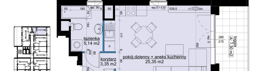 Mieszkanie w inwestycji: Osiedle Hawelańska etap III - bud. B