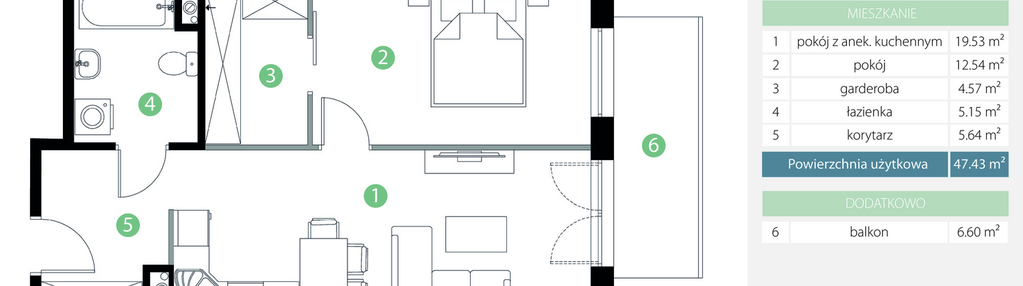 Mieszkanie w inwestycji: Bogatyńska Apartamenty etap 3