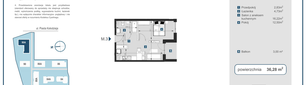Mieszkanie w inwestycji: Piasta Towers bud. 90A
