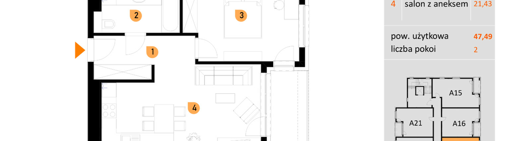 Mieszkanie w inwestycji: Apartamenty Konarskiego