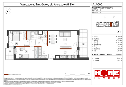 Mieszkanie w inwestycji: Warszawski Świt etap VII