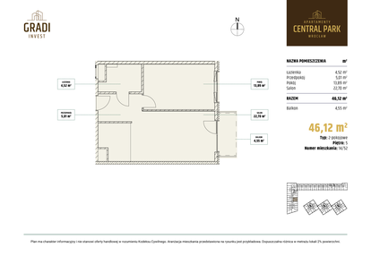 Mieszkanie w inwestycji: Apartamenty Central Park Wrocław