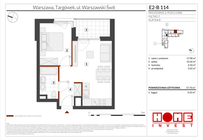 Mieszkanie w inwestycji: Warszawski Świt etap XI