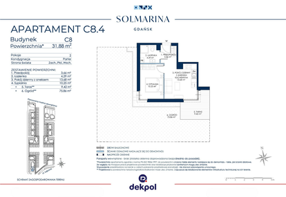 Mieszkanie w inwestycji: Sol Marina etap III