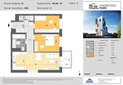 Mieszkanie w inwestycji: Dworzysko Park - Etap III