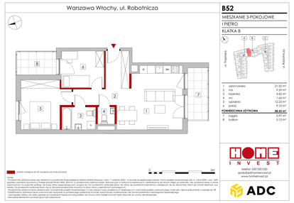 Mieszkanie w inwestycji: Zakątek Włochy
